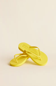 Rudolph Care & Sleepers | Yellow Flip Flops - Slim Strap | Size 38