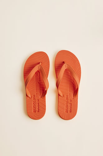 Rudolph Care & Sleepers | Orange Flip Flops – Wide Strap | Size 36